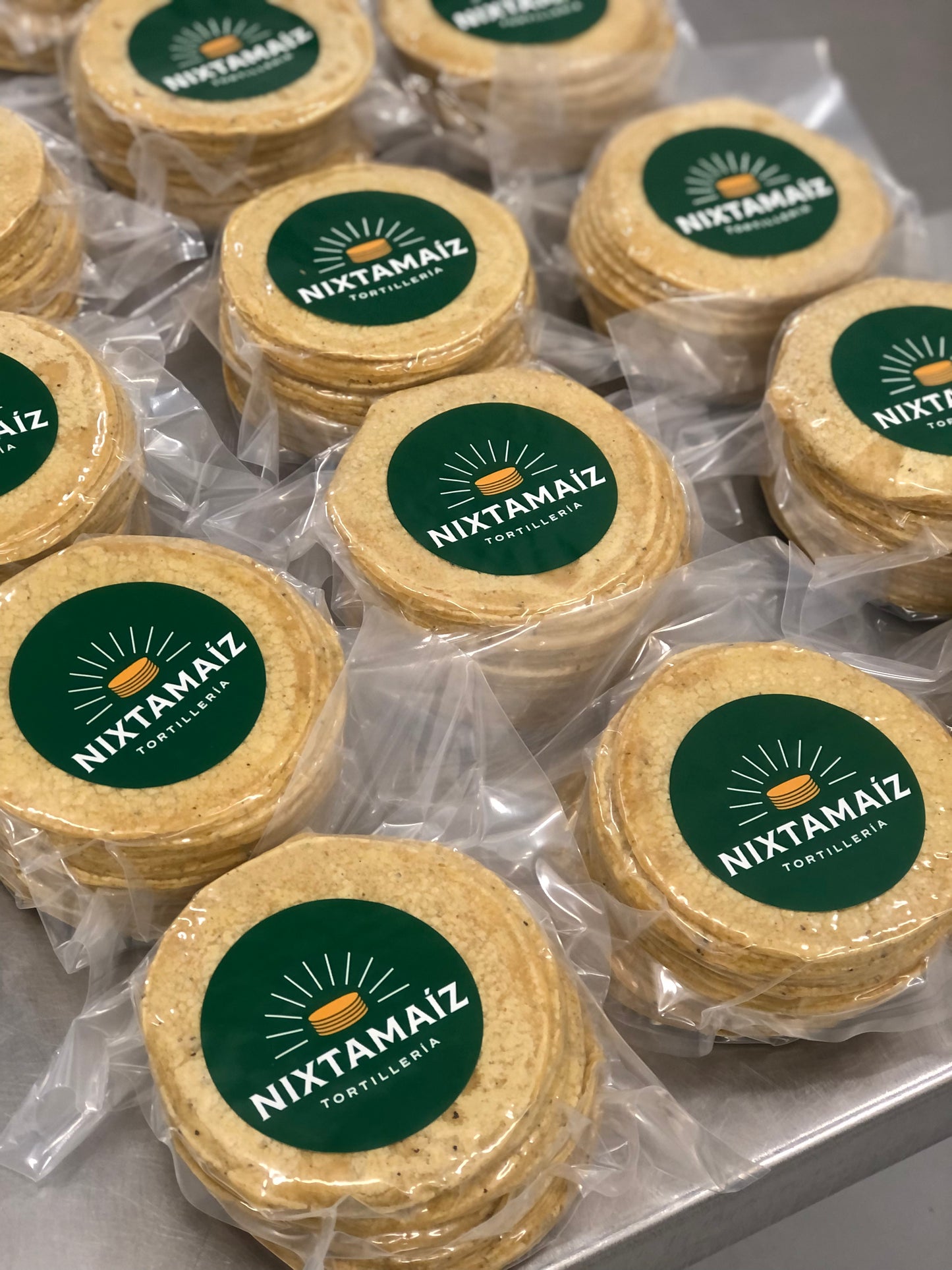 Fresh Mexican yellow corn tortillas