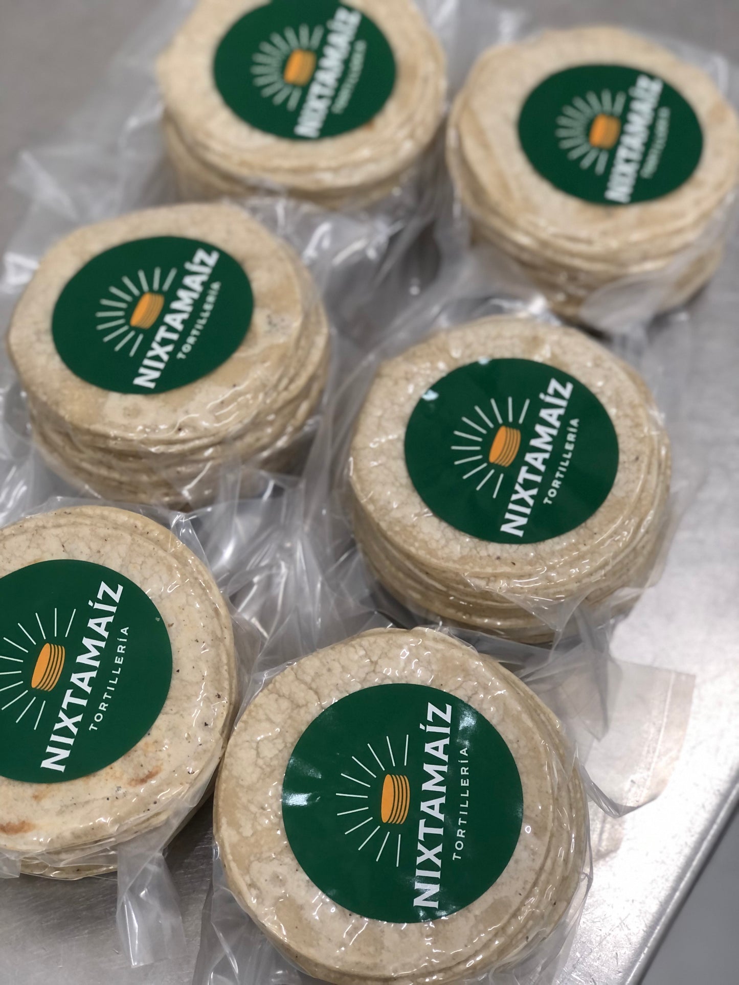 Fresh Mexican white corn tortillas