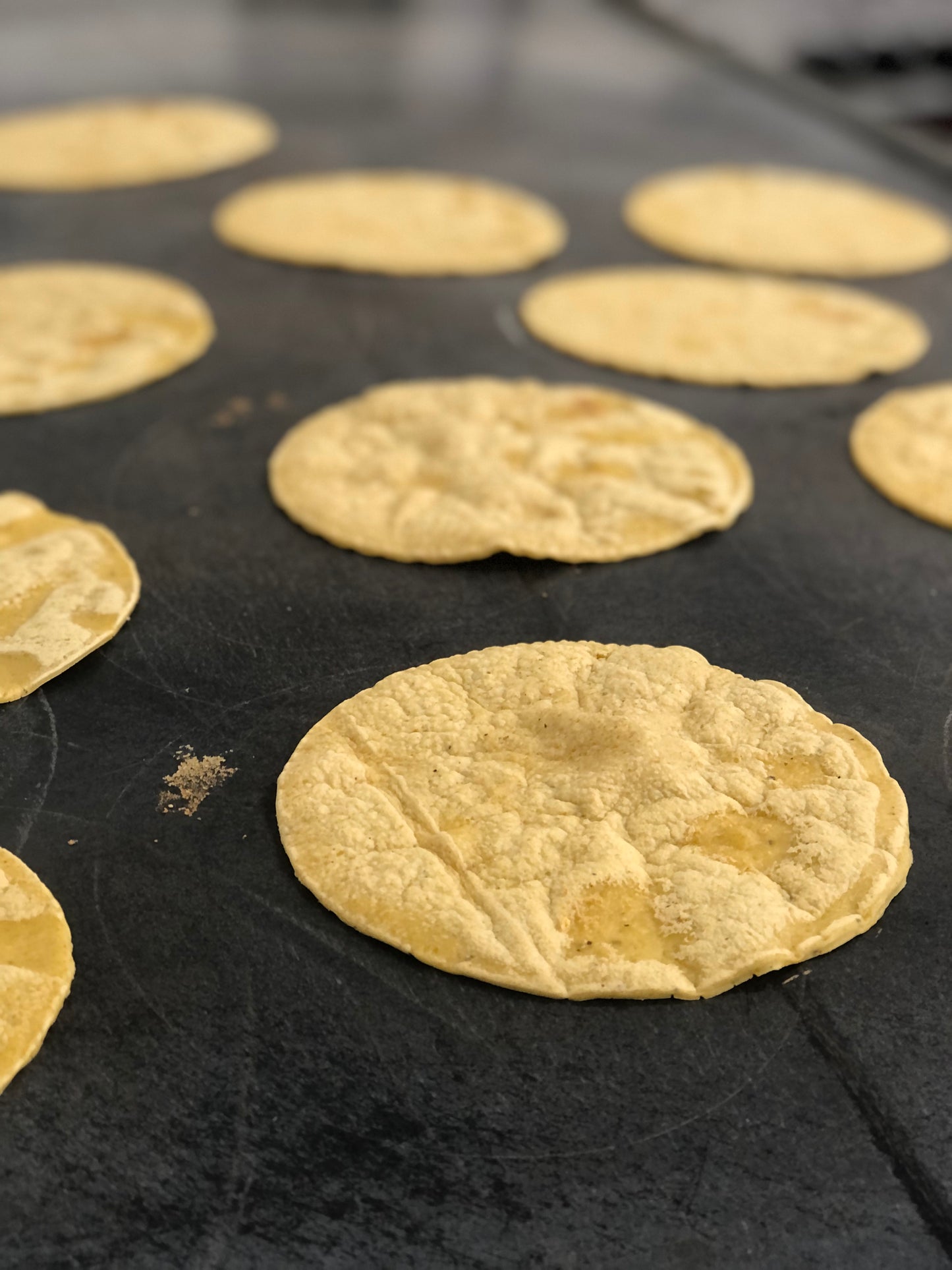 Fresh Mexican yellow corn tortillas