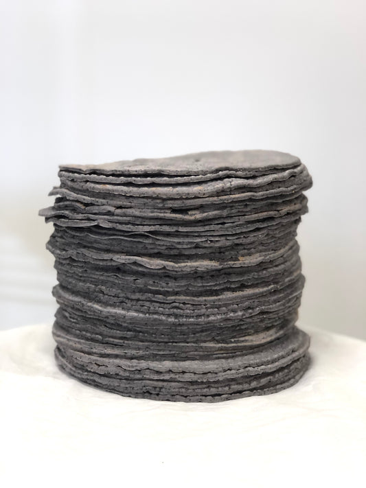 Fresh Mexican blue corn tortillas