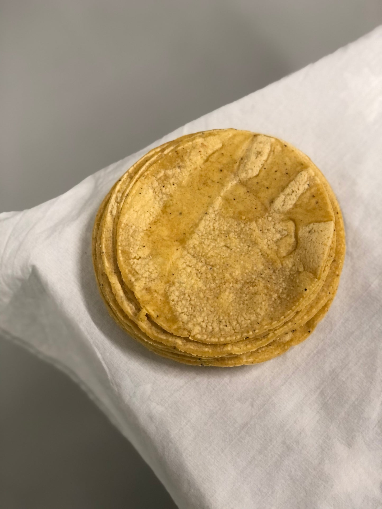 Fresh Mexican yellow corn tortillas